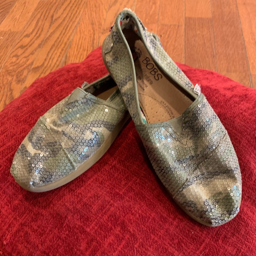 Sequin Camo Bobs shoes
